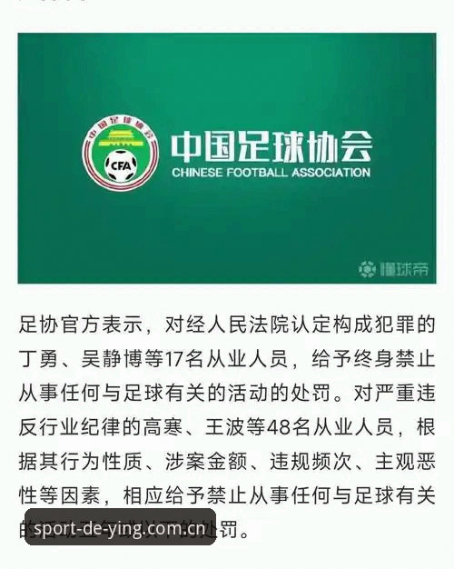 中国足协第三批禁足名单详解——德赢体育平台用户视角下的行业整顿